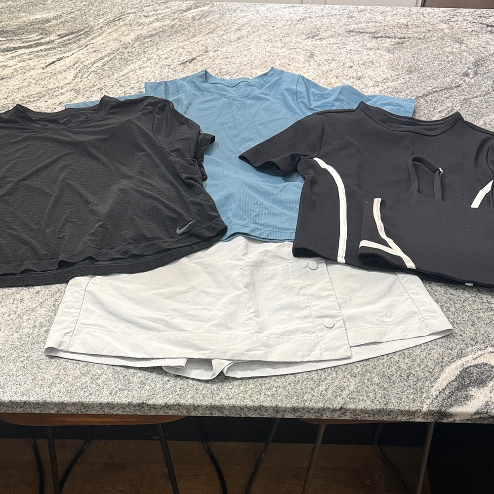 Nike Women's Black, Blue, and Gray Activewear Bundle